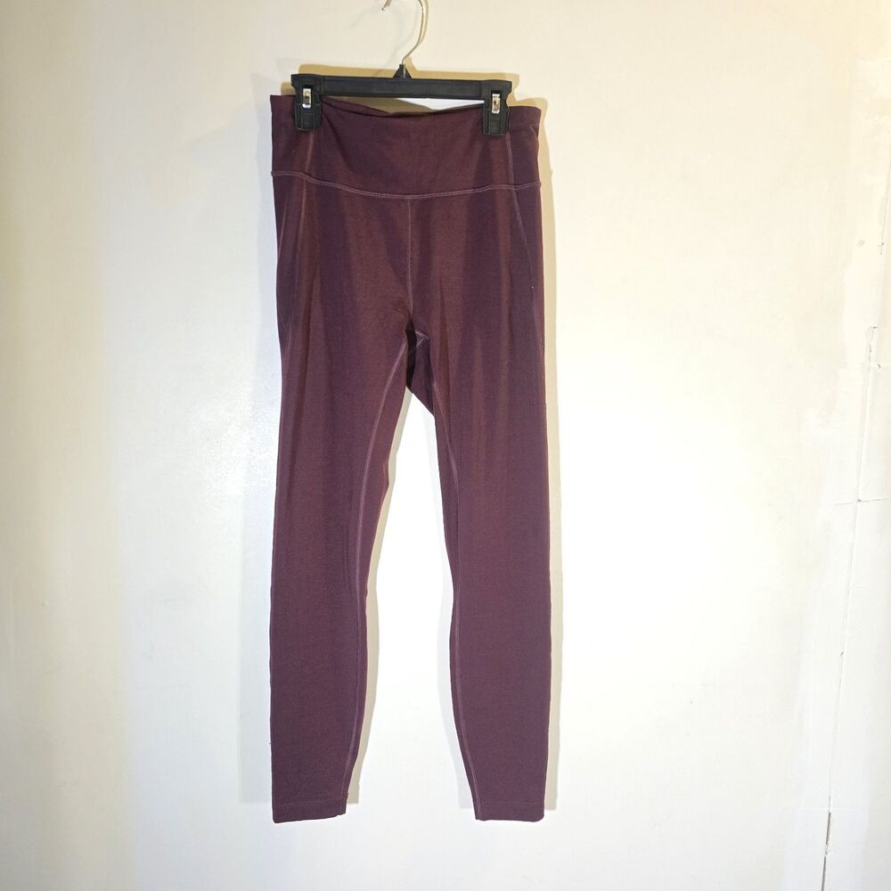 Allbirds Women's High Rise Ankle Leggings Size S Burgundy